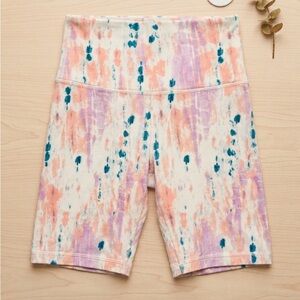 Old Navy High-Waisted PowerSoft Biker Shorts - Tie Dye